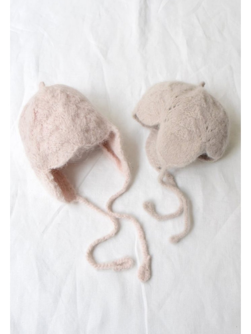 MAKIE Baby Suri Alpaca Knit Bonnets